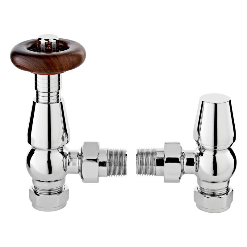 Nuie Camden Chrome Angled Thermostatic Radiator Valve Nuie Camden Chrome Angled Thermostatic Radiator Valve