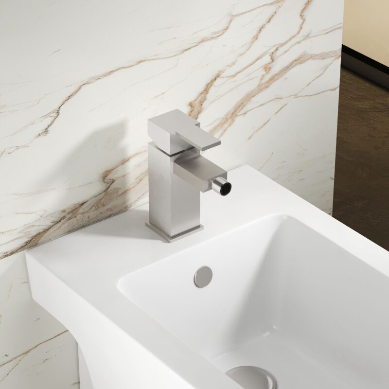 Nuie Sanford Chrome Bidet Mixer & Pop Up Waste