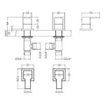 Nuie Sanford Chrome 3/4" Side Valves