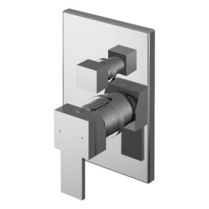 Nuie Sanford Chrome Manual Single Lever Shower Valve with Diverter