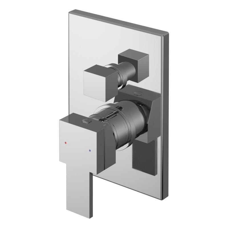 Nuie Sanford Chrome Manual Single Lever Shower Valve with Diverter Nuie Sanford Chrome Manual Single Lever Shower Valve with Diverter