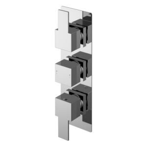 Nuie Sanford Chrome Triple Thermostatic Shower Valve with Diverter