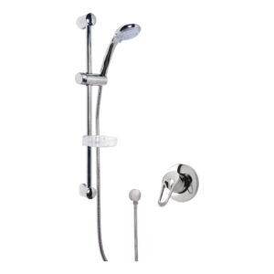 Nuie Chrome Concealed Shower Kit with Valve & Wall Elbow