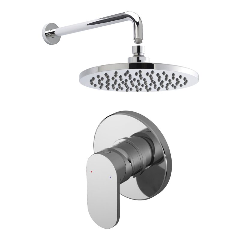 Nuie Binsey Chrome Round Concealed Manual Shower Set Nuie Binsey Chrome Round Concealed Manual Shower Set