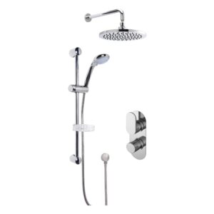 Nuie Binsey Chrome Concealed Shower with Fixed Head & Handset