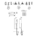 Nuie Windon Chrome Concealed 2 Outlet Thermostatic Shower Set