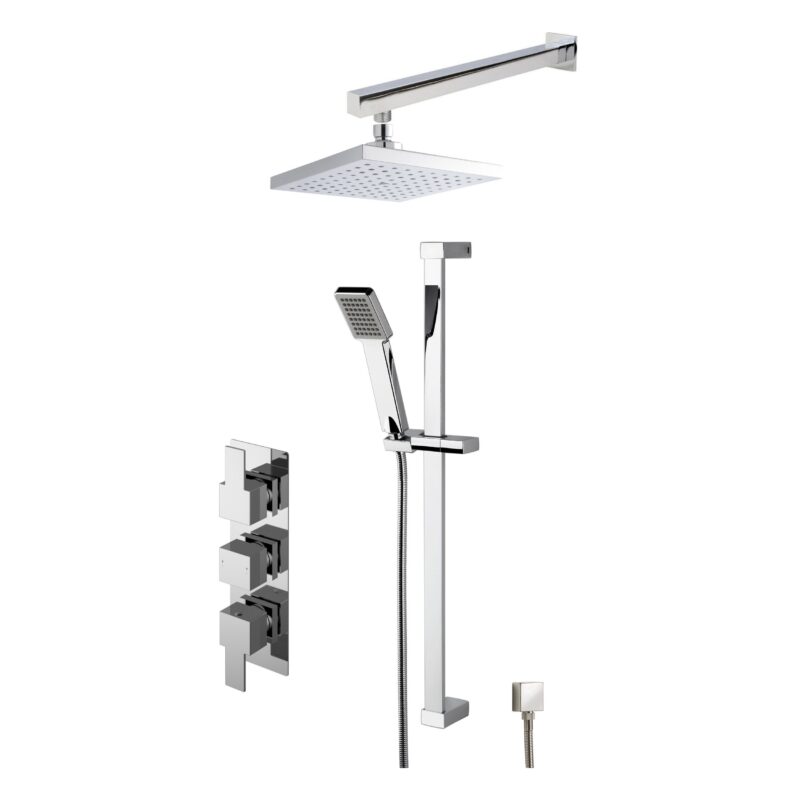 Nuie Sanford Concealed Thermostatic Triple Valve Shower Set Nuie Sanford Concealed Thermostatic Triple Valve Shower Set