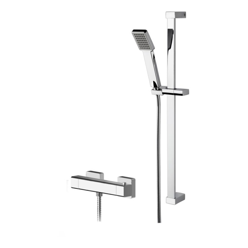 Nuie Windon Thermostatic Bar Shower Valve & Slide Rail Kit Chrome Nuie Windon Thermostatic Bar Shower Valve & Slide Rail Kit Chrome