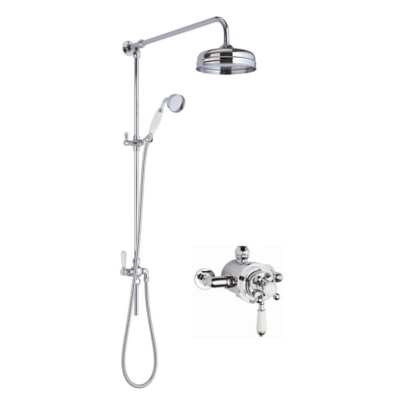 Nuie Traditional Dual Exposed Valve Shower Kit Nuie Traditional Dual Exposed Valve Shower Kit