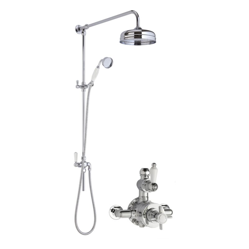 Nuie Edwardian Traditional Twin Exposed Valve & Rigid Riser Kit Nuie Edwardian Traditional Twin Exposed Valve & Rigid Riser Kit