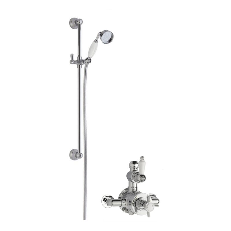 Nuie Edwardian Traditional Exposed Valve Shower with Slide Rail Kit Nuie Edwardian Traditional Exposed Valve Shower with Slide Rail Kit