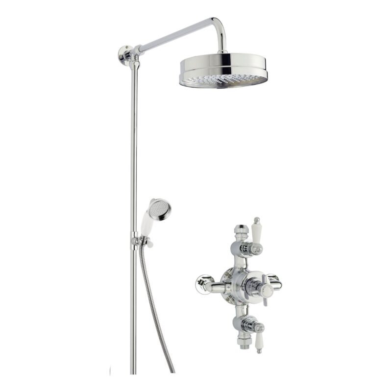 Nuie Traditional Exposed Double Outlet Shower Set Nuie Traditional Exposed Double Outlet Shower Set