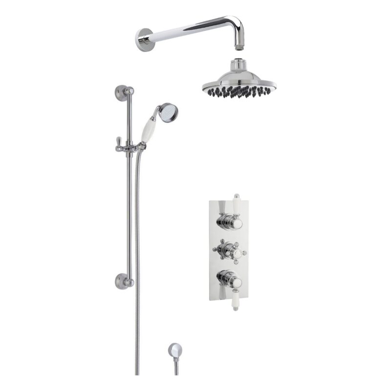 Nuie Victorian Triple Thermostatic Concealed Shower Set Nuie Victorian Triple Thermostatic Concealed Shower Set