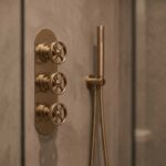 Nuie Revolution Brushed Brass Triple Concealed Shower Valve