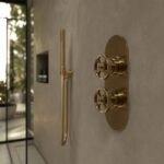 Nuie Revolution Brushed Brass Shower Valve