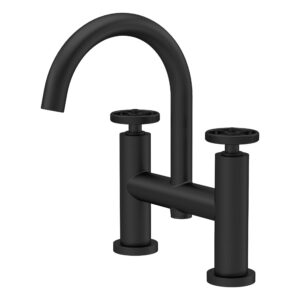 Nuie Revolution Matt Black Bath Filler