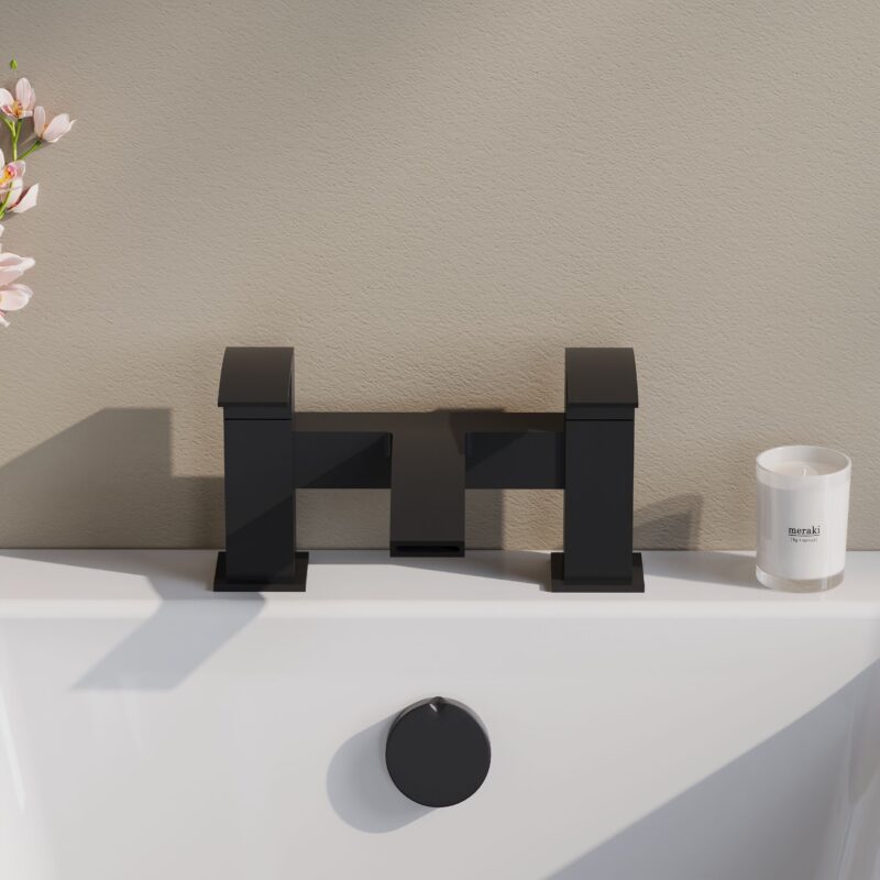 Nuie Vibe Matt Black Bath Filler
