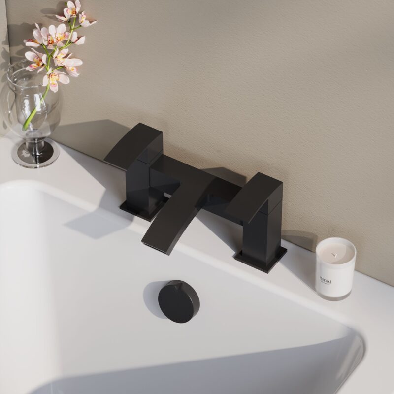 Nuie Vibe Matt Black Bath Filler