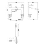 Nuie Vibe Matt Black Bath Shower Mixer