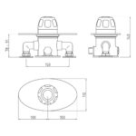 Nuie Chrome Commercial Sequential Thermostatic Shower Valve