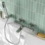 Nuie Windon Chrome Wall Mounted Thermostatic Bath Shower Mixer