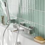 Nuie Windon Chrome Wall Mounted Thermostatic Bath Shower Mixer