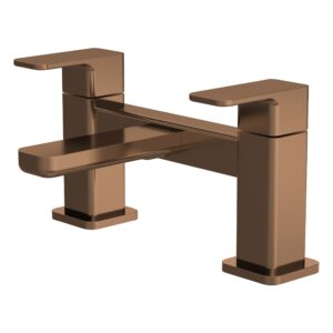 Nuie Windon Brushed Bronze Deck Mounted Bath Filler
