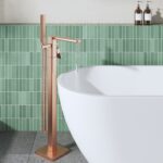 Nuie Windon Brushed Bronze Freestanding Bath Shower Mixer