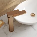 Nuie Windon Brushed Bronze High Rise Mono Basin Mixer