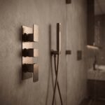 Nuie Windon Brushed Bronze Triple Thermostatic Shower Valve