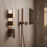 Nuie Windon Brushed Bronze Triple Thermostatic Shower Valve