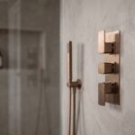 Nuie Windon Brushed Bronze Triple Thermostatic Shower Valve with Diverter