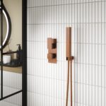 Nuie Windon Brushed Bronze Twin Thermostatic Shower Valve