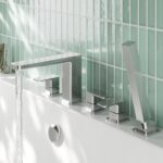Nuie Windon Chrome 5 Hole Deck Bath Shower Mixer