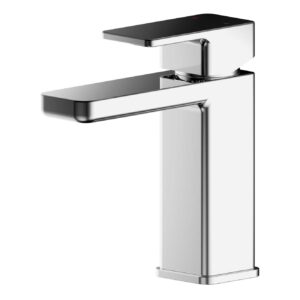 Nuie Windon Mini Basin Mixer Tap with Push Button Waste