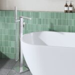 Nuie Windon Chrome Floor Standing Bath Shower Mixer