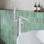 Nuie Windon Chrome Floor Standing Bath Shower Mixer