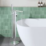 Nuie Windon Chrome Floor Standing Bath Shower Mixer