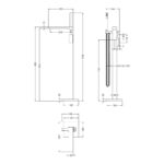 Nuie Windon Chrome Floor Standing Bath Shower Mixer