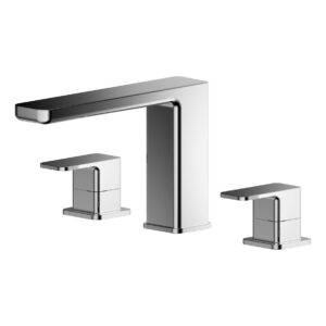 Nuie Windon Chrome 3 Hole Deck Bath Filler