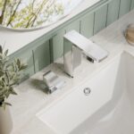 Nuie Windon Chrome 3 Hole Deck Mounted Basin Mixer with Pop Up Waste