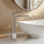 Nuie Windon Chrome High Rise Mono Basin Mixer
