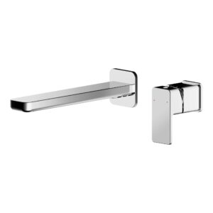 Nuie Windon Chrome 2 Hole Wall Basin Mixer