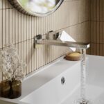 Nuie Windon Chrome 2 Hole Wall Basin Mixer