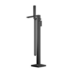 Nuie Windon Matt Black Freestanding Bath Shower Mixer