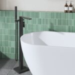 Nuie Windon Matt Black Freestanding Bath Shower Mixer