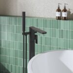 Nuie Windon Matt Black Freestanding Bath Shower Mixer