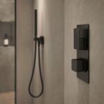 Nuie Windon Matt Black Thermostatic Shower Valve