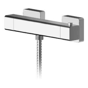 Nuie Windon Chrome Thermostatic Bar Shower Valve