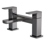 Nuie Windon Brushed Pewter Deck Mounted Bath Filler